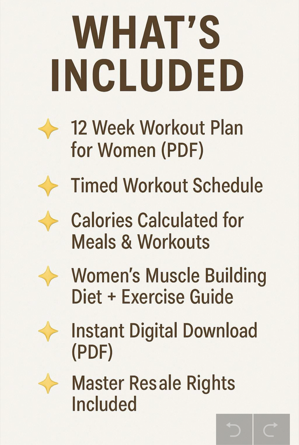 What’s included in the 12 week fat loss program including workouts, meal plans and calorie tracking